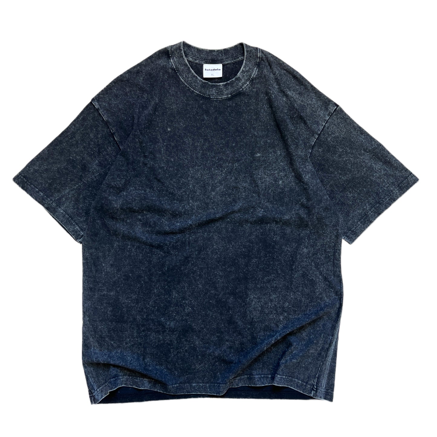 CHARCOAL BLACK ACID WASH T-SHIRT